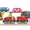 Train Toys Battery Operated Locomotive Trains for Wooden Track, Motorized Train for Toddlers with Magnetic Connection, Compatible with Thomas, Brio, Chuggington, Melissa and Doug view 3