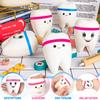 ZHWKMYP 4 Pcs Tooth Stress Ball, Slow Rising Jumbo Cartoon Teeth Shaped Stress Balls Bulk for Adults Dental Office Party Favors view 3