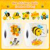 1200Pcs Bee Stickers for Kids, 1.5 inch Bee Theme Stickers, Cute Honey Sticks and Sunflower for Birthday, Baby Shower, Teacher Reward, Bicycles(16 Styles) view 2
