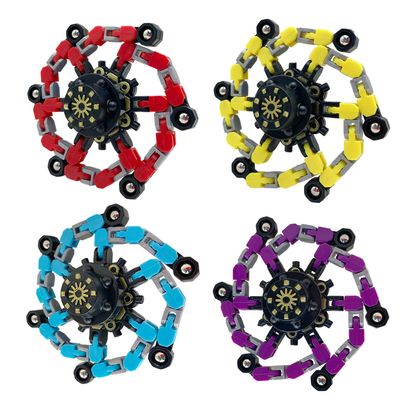 Buluwans Fidget Toys Transformable Fidget Spinners ADHD Tools for Kids Adult Teen Toddler Autism Sensory Toys Juguetes para Nios 4 Pack Party Favors for Kids