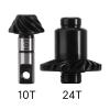 INJORA 24T/10T Underdrive Alloy Steel Helical Gear Set for 1/18 RC Crawler Car TRX4M Upgrade,1pcs view 2