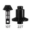 INJORA 22T/10T Underdrive Alloy Steel Helical Gear Set for TRX4M 1/18 RC Crawler Car Upgrade,1pcs view 2