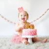 Half Birthday Crown - Pink 1/2 Party Hat, Six Months Baby Girls/Boys Birthday Decorations view 3