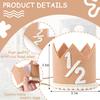 Half Birthday Crown - Brown Crown for Baby's Six Months Birthday Party, Girls/Boys Party Decorations view 2