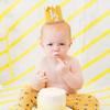 Half Birthday Crown - Yellow Crown for 6-Month Baby's Birthday Party, Girls/Boys Party Supplies and Decorations view 4