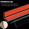 Corner Protector Strip, Clear Guards Edge Banding Bar for Wall Edging Kids Baby Safety, Self Adhesive Staircase Step Bumper L Shape (W 17mm 110cm (43.3in)) view 2