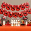 Boxing 1st Birthday Photo Banner for Boys Girls, Red Round One Banner for Baby from Newborn to 12 Months, Boxing Match Sport First Birthday Party Decorations view 4