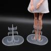 TOPINCN 5/10 Pcs Doll Stands Display Holders, Small Toy Stand Support for Dolls, Plastic Doll Display Holder Model Support Action Figures Stands Frame Dolls Accessories (5PCS) view 2