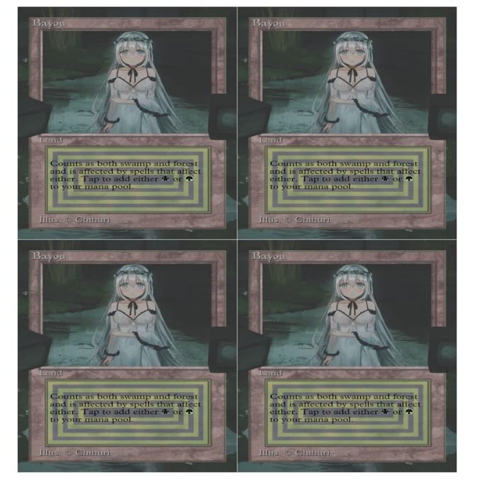 4x | Bayou (Dual Land) | Anime | Extended Art | Foil or Non-Foil (Non Foil)