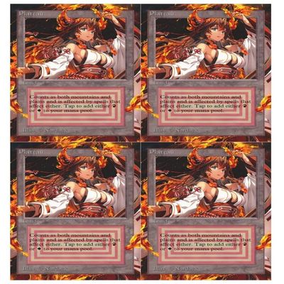 4x | Plateau (Dual Land) | Anime | Extended Art | Foil or Non-Foil (Foil)