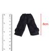 rockible 1/12 Scale Male Figure Cargo Pants Workout Running Shorts with Extra Pockets for 6 inch Action Figures Body Costume, Black view 2