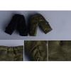 rockible 1/12 Scale Male Figure Cargo Pants Workout Running Shorts with Extra Pockets for 6 inch Action Figures Body Costume, Black view 3