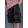 rockible 1/12 Scale Male Figure Cargo Pants Workout Running Shorts with Extra Pockets for 6 inch Action Figures Body Costume, Black view 4