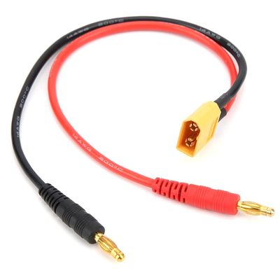 HOBBYMATE Rc Battery Charger Connection Cable XT60-4mm Bullet Plug