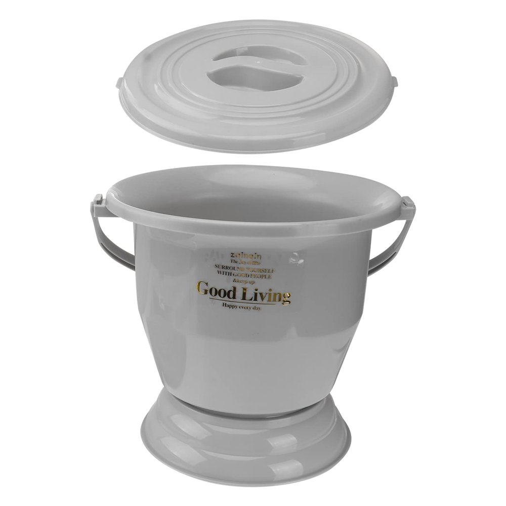1pc Urinal with Lid Adult Convenient Pot Plastic Bed Pan Night Spittoon Urinal Pail Pot Handheld Potty Household Bed Pan Portable Urine Pot Adult Urine Pot Urine Storage Pot