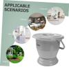 1pc Urinal with Lid Adult Convenient Pot Plastic Bed Pan Night Spittoon Urinal Pail Pot Handheld Potty Household Bed Pan Portable Urine Pot Adult Urine Pot Urine Storage Pot view 4