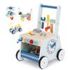 2-in-1 Baby Push Walker - Wooden Push Walker and Tool Toy for Babies - Toddler Learning Activity Walker for Girls Boys 1-3 Years - Educational and Sturdy Construction view 1