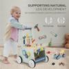 2-in-1 Baby Push Walker - Wooden Push Walker and Tool Toy for Babies - Toddler Learning Activity Walker for Girls Boys 1-3 Years - Educational and Sturdy Construction view 3