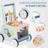 2-in-1 Baby Push Walker - Wooden Push Walker and Tool Toy for Babies - Toddler Learning Activity Walker for Girls Boys 1-3 Years - Educational and Sturdy Construction view 4