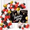 Happy Fathers Day Decorations Fathers Day Balloon Garland Arch Kit with Backdrop for Fathers Day Party Decorations Supplies view 1