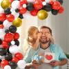 Happy Fathers Day Decorations Fathers Day Balloon Garland Arch Kit with Backdrop for Fathers Day Party Decorations Supplies view 4