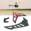 Pyhodi Tail Motor Cover, Black Plastic RC Plane Tail Wing for Upgrade view 2