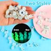 KIMOBER 20PCS Mini Glow in Dark Tree Elves,Luminous Resin Ghost Micro Miniature Tiny Alien Figures for Garden Moss Landscape Aquarium Dollhouse Decoration DIY Terrarium Crafts view 3