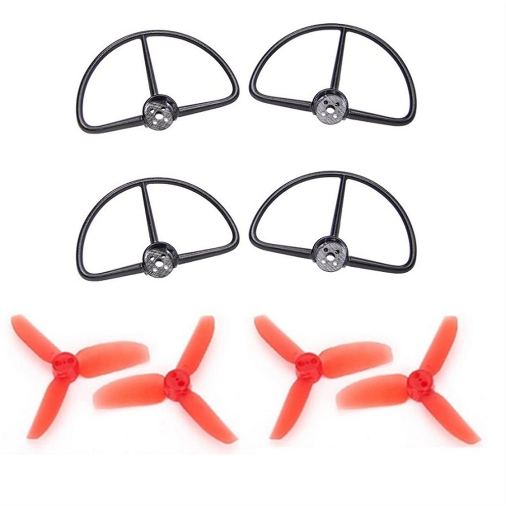 ZHIPAIJI Drone Propellers + Prop Guard for Walkera Rodeo 110 Racing Drone Spare Parts Accessories Blades and Protector Cover