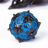 UDIXI Metal DND Dice Set, 7PCS Polyhedral D&D Dice Set Dragon for Role Playing Games and Tabletop Game (Black Blue) view 3