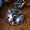 UDIXI Metal DND Dice Set, 7PCS Polyhedral D&D Dice Set Dragon for Role Playing Games and Tabletop Game (Black Blue) view 4