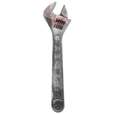 Multi Plastic Wrench Toy 17.7 Inch Realistic Spanner Prop for Kids Role Play Halloween Costume Accessory Lightweight Smooth Grip