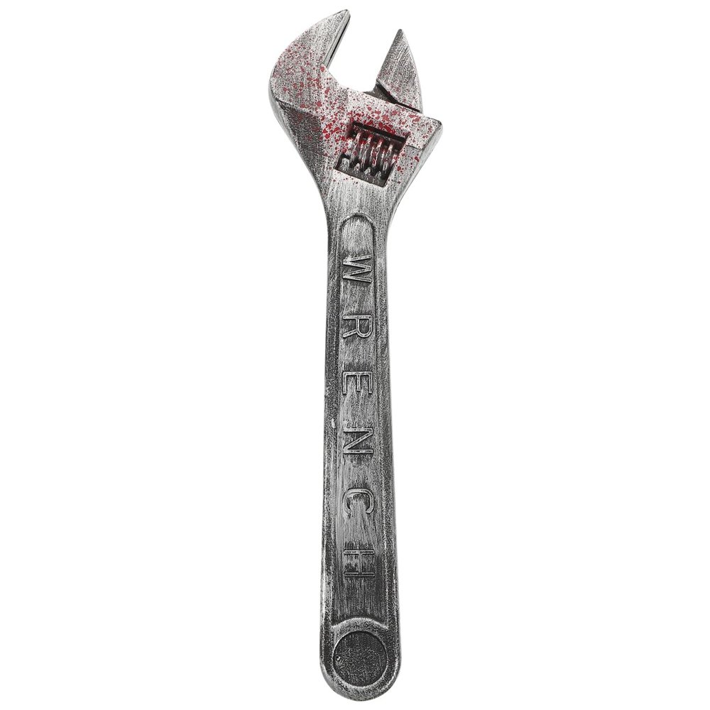 Multi Plastic Wrench Toy 17.7 Inch Realistic Spanner Prop for Kids Role Play Halloween Costume Accessory Lightweight Smooth Grip