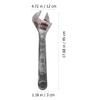Multi Plastic Wrench Toy 17.7 Inch Realistic Spanner Prop for Kids Role Play Halloween Costume Accessory Lightweight Smooth Grip view 4