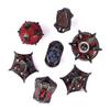 UDIXI Metal DND Dice Set, 7PCS Polyhedral D&D Dice Set Dragon for Role Playing Games and Other Tabletop Game (Black Red) view 1