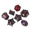 UDIXI Metal DND Dice Set, 7PCS Polyhedral D&D Dice Set Dragon for Role Playing Games and Other Tabletop Game (Black Red) view 2