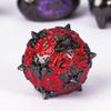 UDIXI Metal DND Dice Set, 7PCS Polyhedral D&D Dice Set Dragon for Role Playing Games and Other Tabletop Game (Black Red) view 3