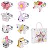 BGSHEMNI Little Girl Jewel Rings in Box, Adjustable Rings for 3-10 Year Old Girl Birthday Gifts, Play Jewelry for Little Girls, Unicorn Butterfly Jewelry Set view 1