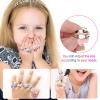 BGSHEMNI Little Girl Jewel Rings in Box, Adjustable Rings for 3-10 Year Old Girl Birthday Gifts, Play Jewelry for Little Girls, Unicorn Butterfly Jewelry Set view 4