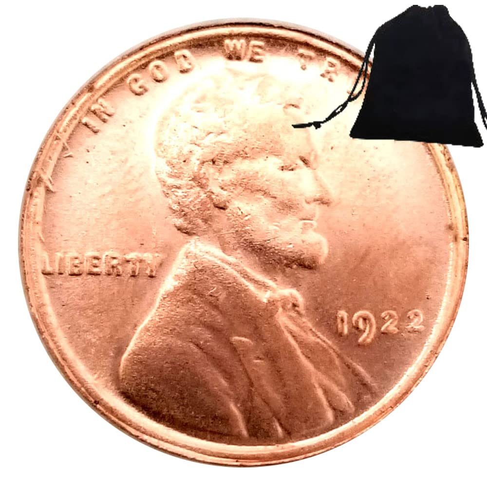 1922 Luxury Liberty Lincoln One-Cent Hobo Nickel Art Couple Coin Pendant/US Good Luck Coin Novelty Badge Pendant Jewelry