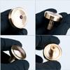 DjuiinoStar Ruby Tipped Brass Spinning Top, 5-10 Minutes by Twirling, CNC Machined from Solid Metal, High Precision Desk Toy, Great Gift Option DST-825 view 2