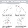 130 Pcs Transparent Latex Balloons: Mixed Sizes 5-18 Inch, Birthday Arch Kit with Clarity view 4