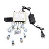 Escape The Room 4 Colors Metal Button Props Press Buttons in Order or in The Same Time to Unlock Control 12V Magnet Lock for Exit Room Game (No Audio, 6 Metal Buttons) view 1