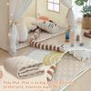 Kids Play Tent with Padded Mat, Kids Tents Indoor Playhouse for Toddler, Large Princess Castle Pompoms Play House Tent for Girl Bed Tents Toys for Boys Girl Birthday House Gift view 2