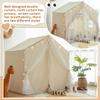 Kids Play Tent with Padded Mat, Kids Tents Indoor Playhouse for Toddler, Large Princess Castle Pompoms Play House Tent for Girl Bed Tents Toys for Boys Girl Birthday House Gift view 4