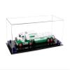 Better Display Cases Versatile Clear Acrylic Trucks, Trains and Rockets Display Case - Large Rectangle Box with Clear Case, Dark Blue Risers and Black Base 19.25" x 8.25" x 8" (A103/V47) view 1