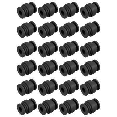 MECCANIXITY Anti-Vibration Shock Absorption Damping Rubber Balls M7x20mm for RC Quadcopter FPV Gimbal Camera Mount (Black/Pack of 24)