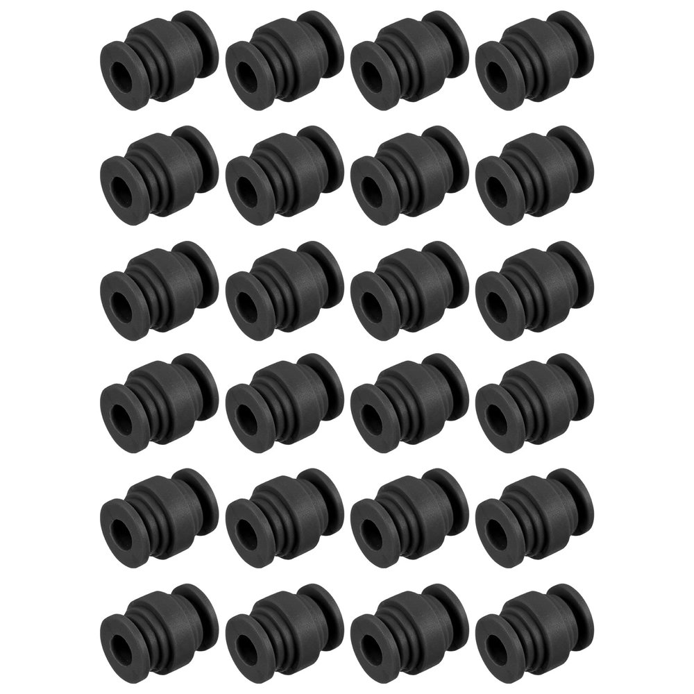MECCANIXITY Anti-Vibration Shock Absorption Damping Rubber Balls M7x20mm for RC Quadcopter FPV Gimbal Camera Mount (Black/Pack of 24)