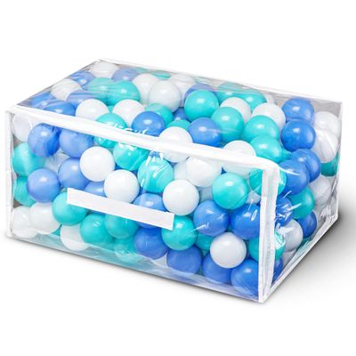 Hovenlay 100 Ball Pit Balls for Kids, Plastic Balls for Ball Pit, Play Balls for Toddlers Babies, Ideal for Ball Pit, Kiddies Pool, Indoor Playpen