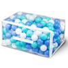 Hovenlay 100 Ball Pit Balls for Kids, Plastic Balls for Ball Pit, Play Balls for Toddlers Babies, Ideal for Ball Pit, Kiddies Pool, Indoor Playpen view 1