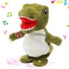 Easfan Talking Dinosaur Toy Repeats What You Say Stuffed Animal Walking Singing Musical Electric Interactive Educational Funny Animated Plush Toy Birthday for Kids Toddlers Green,8 view 1